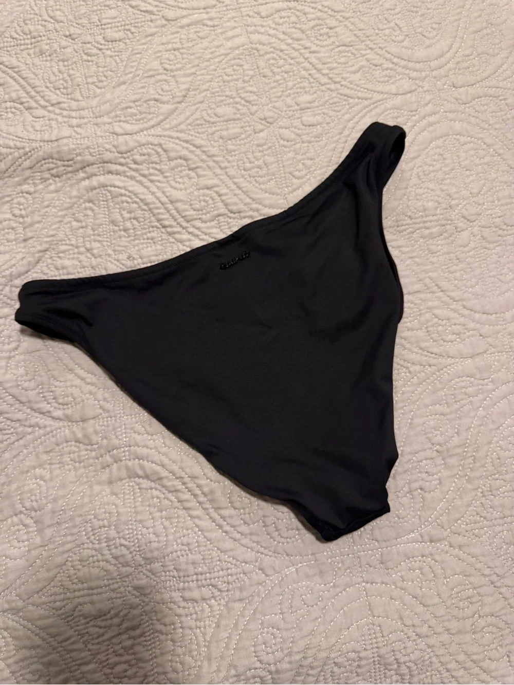 SKIMS Black High Cut Bikini Bottom